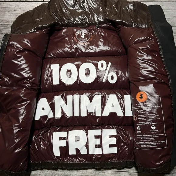 Save The Duck - Isla Puffer - Espresso Brown - M/L NWOT - Picture 9 of 12